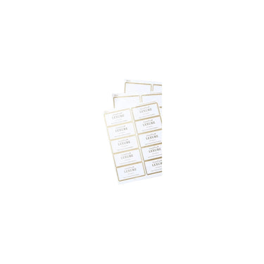 Avery Shipping Labels, Matte White with Metallic Gold Borders, 2